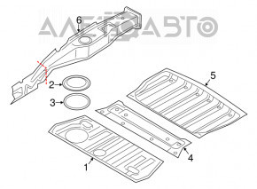 Trunk trough Mini Cooper Countryman R60 10-16