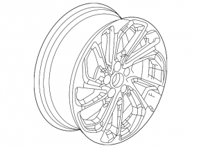 Wheel disk R17 x 7J Chevrolet Bolt EUV 22-23 with black pads