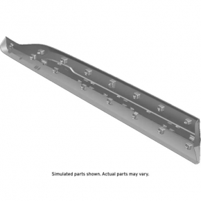 Door trim lower front right Chevrolet Bolt EUV 22-23 structure with chrome molding