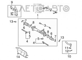Steering tip right Lexus ES300 01-03 CTR