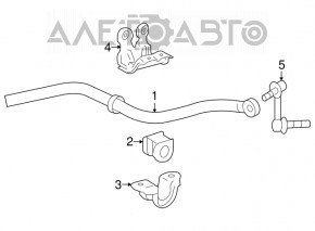 Front stabilizer bar Lexus IS250 IS300 IS350 06-08 RWD