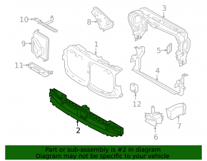 Radiator deflector lower blinds assembly BMW X7 G07 19-22 N63