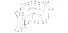 Left rear bumper reinforcement bracket for Toyota Avalon 2012