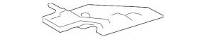 Toyota Prius V 12-17 passenger footwell trim, black