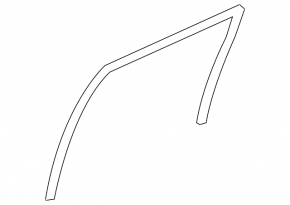 Mitsubishi Outlander 14-22 rear right window seal