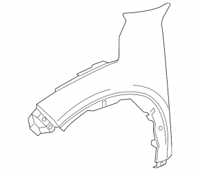Front right wing Honda HR-V 16-22