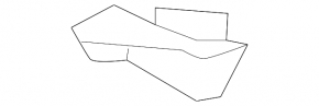 Front bumper mudguard left Nissan Murano z51 09-14