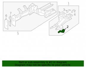Front right wing bracket Hyundai Elantra UD 11-16