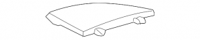 Left arch trim trim RX300 RX330 RX350 RX400h 04-09 black, scratches