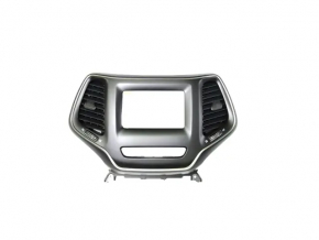 Jeep Cherokee KL 19-23 radio surround with air vents for the middle display, scratches, cracks in the mounts