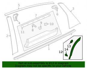 Rear right wing arch trim Honda CRV 23- on the door, structure, scratch