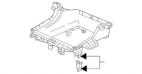 Honda Civic XI FE/FL 22-26 center console pocket for wireless charging
