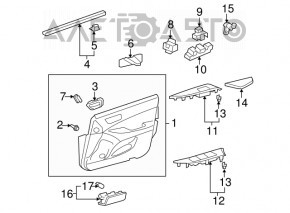 Front right seat memory buttons for Lexus ES350 07-12