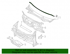 Kia EV6 22-24 Windscreen Wiper Seal