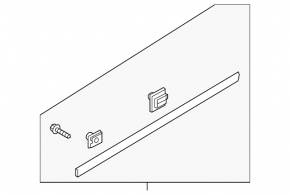 Door trim lower front right Hyundai Tucson 16-21