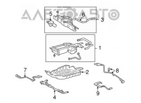 Lambda probe rear first Lexus RX400h 06-09