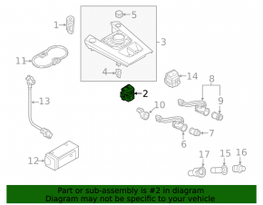 Parking button for Audi A3 8V 17-20 4D chrome