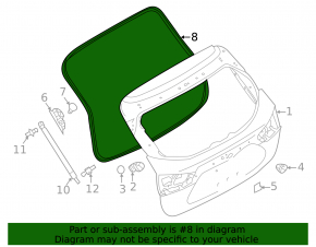 Rubber Seal Trunk Door Nissan Rogue Sport 17-22
