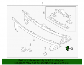 Right inner tailgate light trim for Hyundai Tucson 22-25