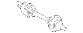 Drive axle shaft front right Mercedes W212 10-16