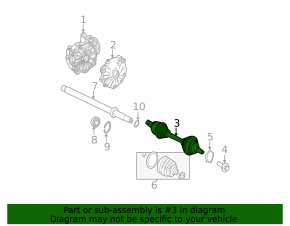 Drive axle shaft front right Mercedes W212 10-16