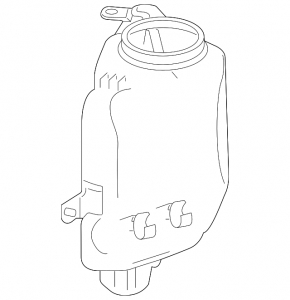 Mercedes S-class W222 14-20 windshield washer reservoir without heating
