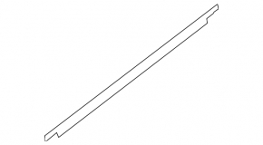 Molding door-glass central front left Ford C-max MK2 13-18 mat