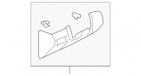 Left steering column cover for Mazda3 03-09 BK HB
