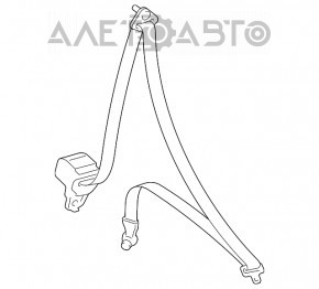 Passenger Seat Belt Mazda3 03-08