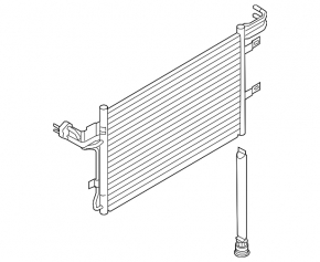 Air conditioner radiator condenser Ford Flex 13-19