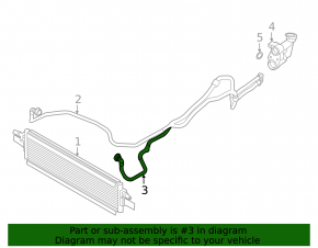 Automatic transmission cooling pipe outlet BMW 3 G20 20-26 B58