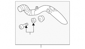 Air duct metal VW Jetta 11-18 USA TDI