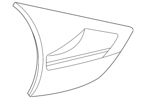 Light inside trunk lid right Nissan Rogue 14-16