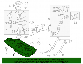 Fuel tank Hyundai Veloster 12-17
