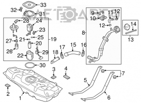 Fuel tank Hyundai Veloster 12-17