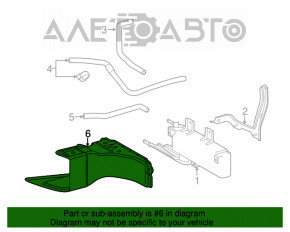 Automatic transmission radiator deflector Toyota Highlander 17-19 3.5