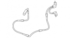 Wiring air shock absorber rear left BMW 7 G11 G12 16-22