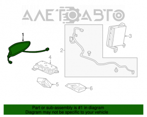Antenna fin Acura TLX 15-17