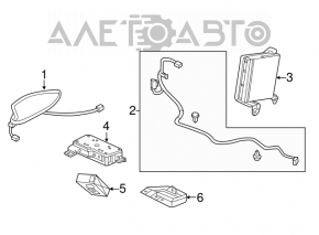 Antenna fin Acura TLX 15-17