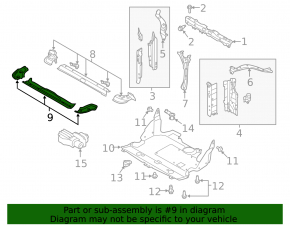 Subaru Outback 20-23 lower TV bar (external)