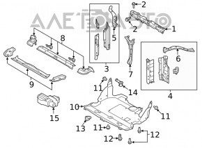 Subaru Outback 20-23 lower TV bar (external)