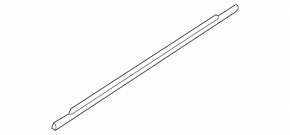 Molding door-glass central rear right Mini Cooper Countryman R60 10-16 chrome
