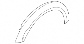 Front Left Wing Arch Trim Mini Cooper Clubman R55 07-14 Black