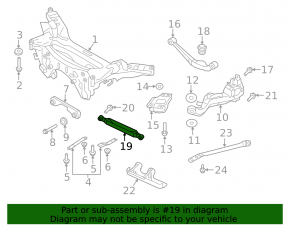 Lower rear left control arm Nissan Rogue 14-20