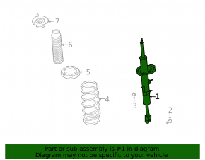 Front left shock absorber Nissan 350z