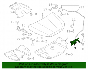 Subaru Forester 14-18 SJ Hood Lock
