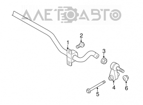 Rear stabilizer link right VW Jetta 19-