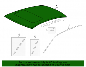 Metal roof for Acura TLX 15 sunroof - sawed off