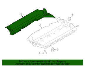 Right underbody protection Nissan Murano z52 15-24