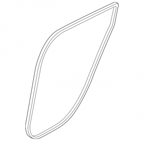 Door seal rear left Nissan Leaf 18-